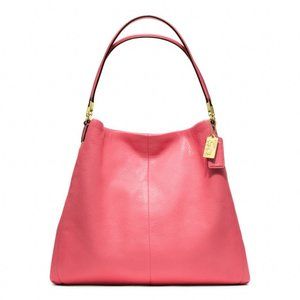 COACH Pink Madison Small Phoebe Shoulder Bag